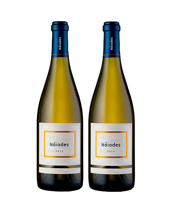 Vino blanco Naiades 2016 dos botellas Terravino