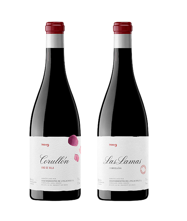 Vinos tintos Villa de Corullón 2019 y Las Lamas 2019 Terravino